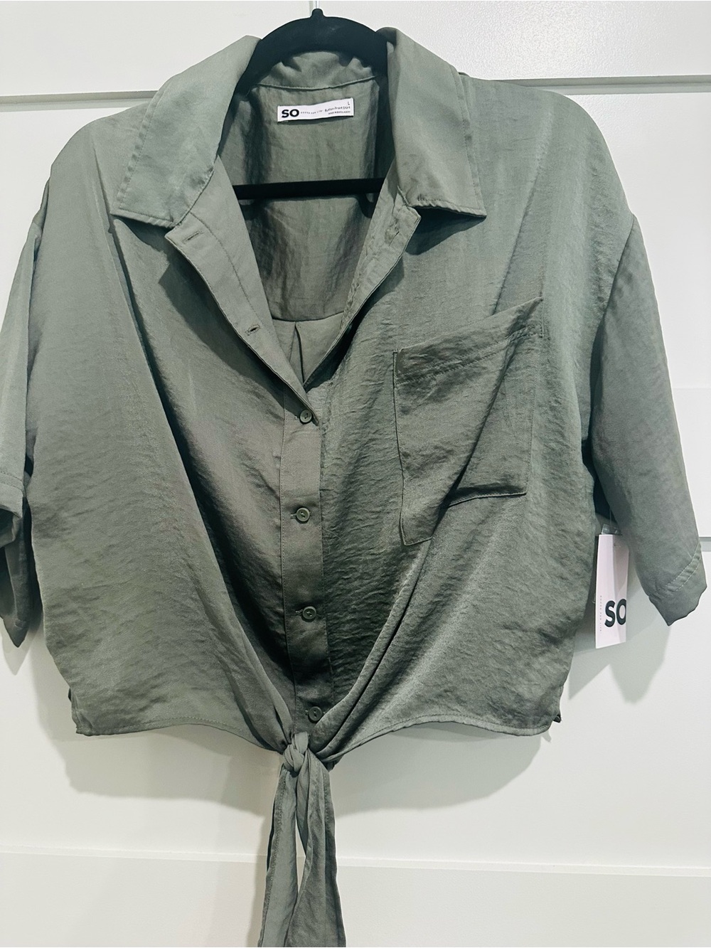 SO Tie Front Shirt